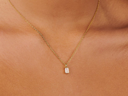 Moonstone Necklace Charm by Little Sky Stone