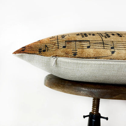 Music Notes | Sheet Music | Music Lover | Pillow Cover | Home Decor | Throw Pillow | Musician  | Music decor | Music Gifts by UniikPillows