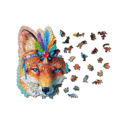 Mystic Fox 250 Piece Wood Jigsaw Puzzle Wooden City