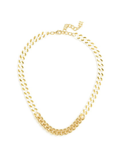 Touch Of Color Chain Collar Necklace by ZENZII
