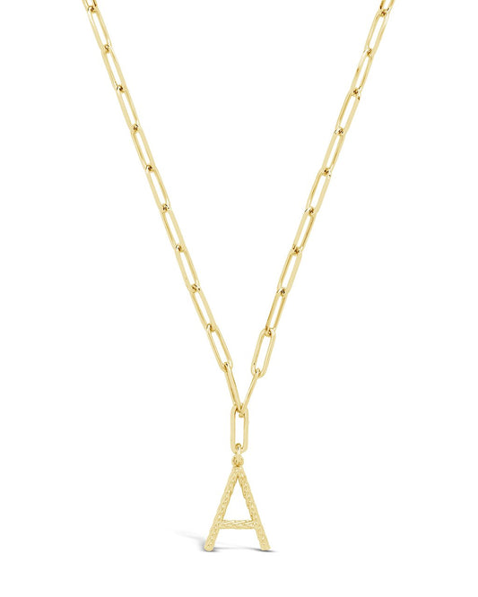 Braided Initial Pendant Necklace by Sterling Forever