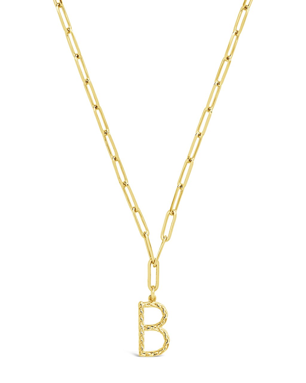 Braided Initial Pendant Necklace by Sterling Forever