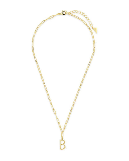 Braided Initial Pendant Necklace by Sterling Forever