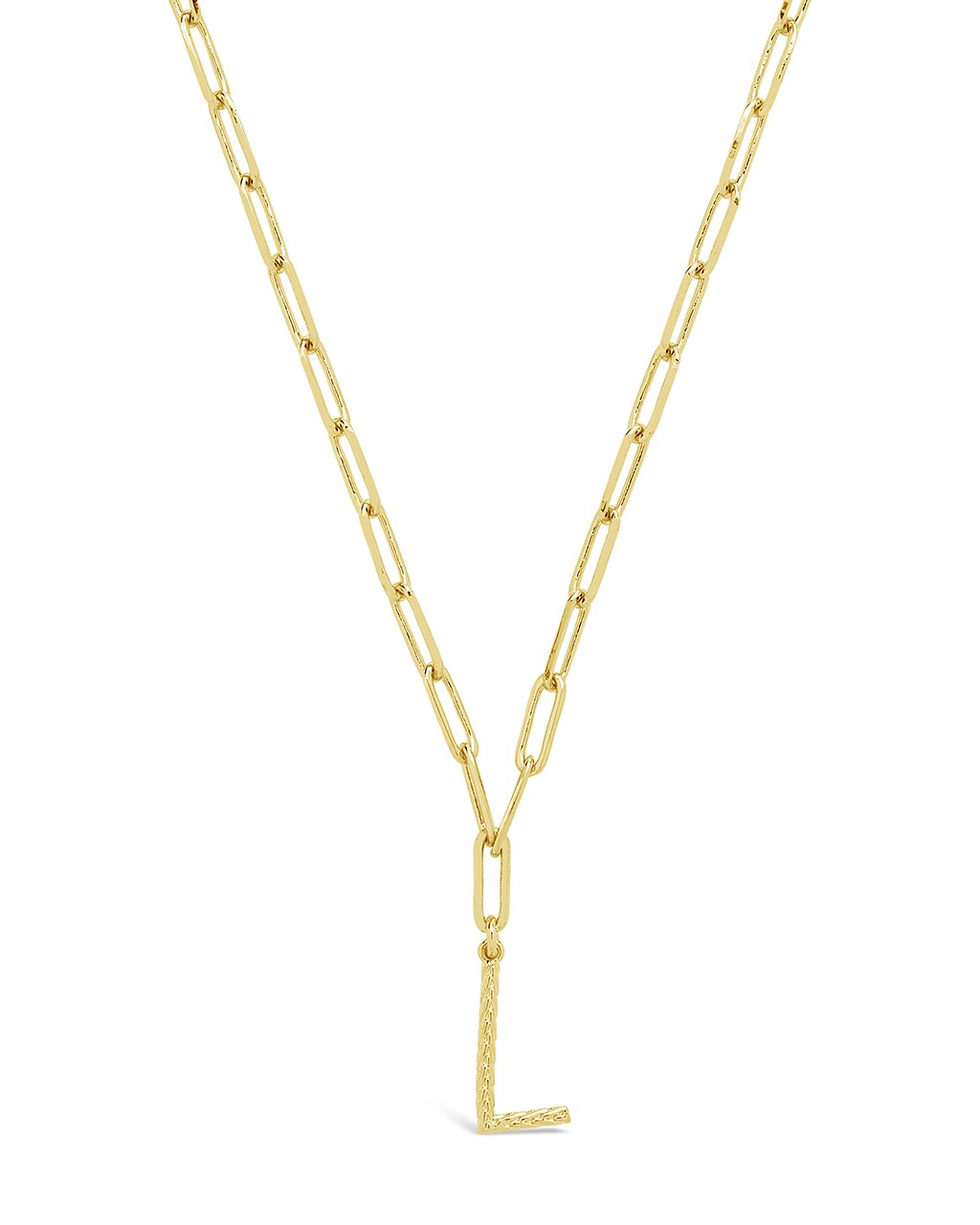 Braided Initial Pendant Necklace by Sterling Forever