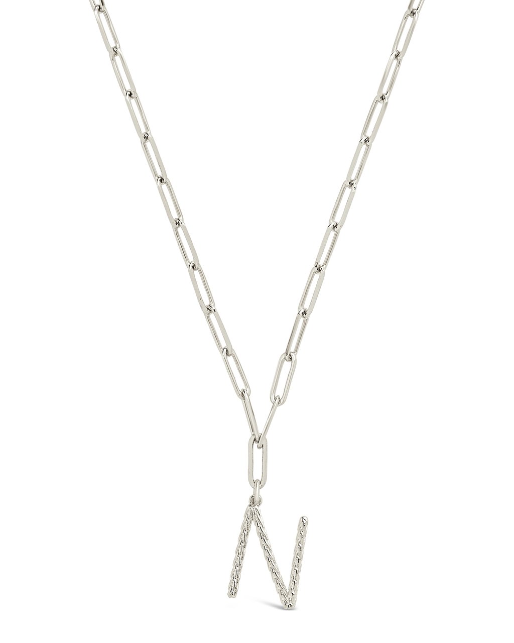 Braided Initial Pendant Necklace by Sterling Forever