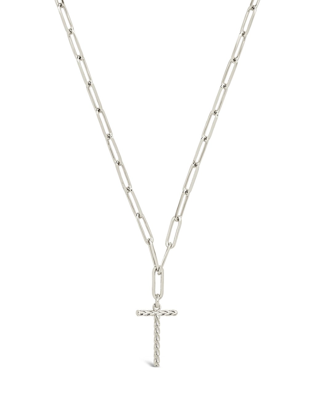 Braided Initial Pendant Necklace by Sterling Forever