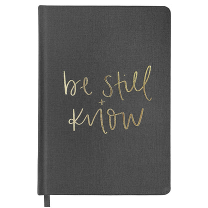 Be Still and Know Fabric Journal by Sweet Water Decor