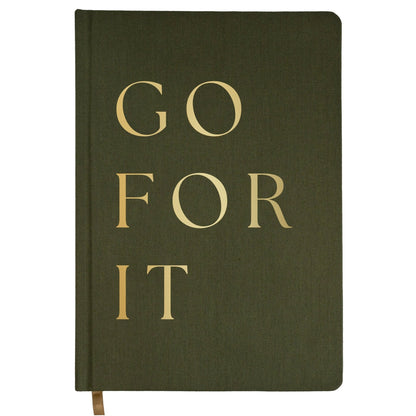 Go For It Fabric Journal by Sweet Water Decor