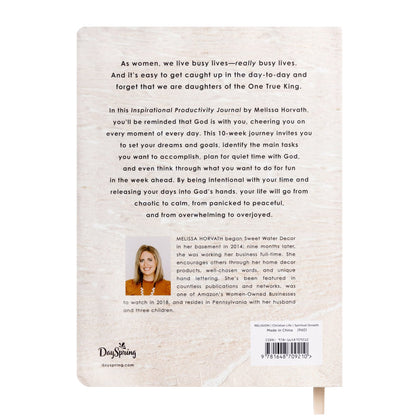 Inspirational Productivity Journal: You Are Strong & Courageous by Sweet Water Decor