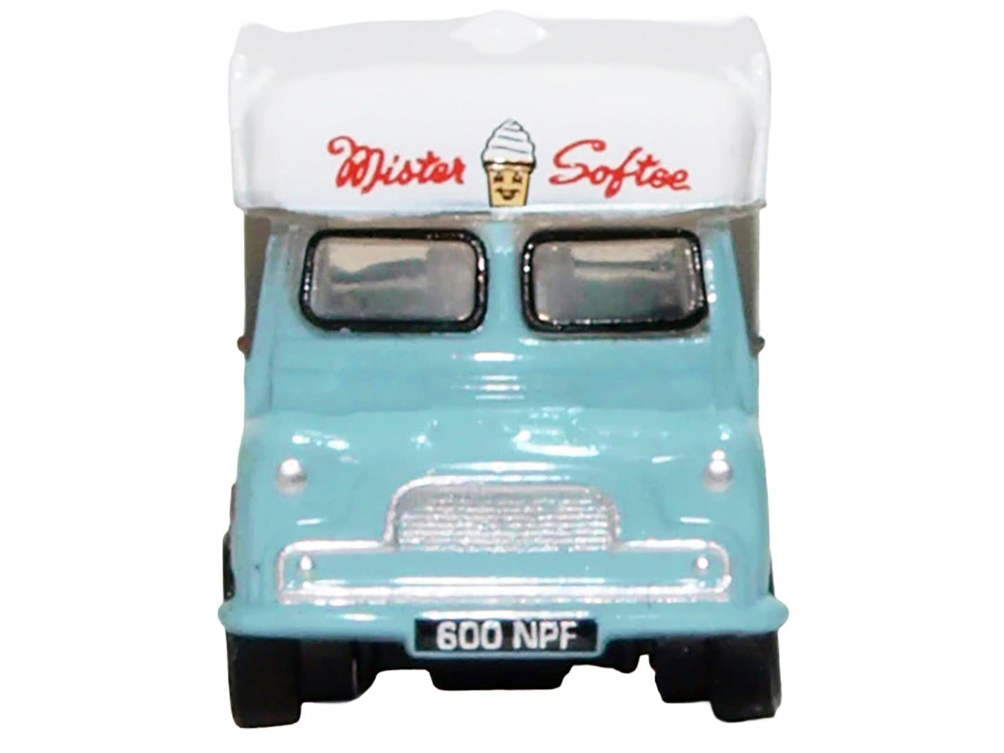 Bedford CA Ice Cream Van "Mister Softee" Light Blue with White Top 1/148 (N) Scale Diecast Model Car by Oxford Diecast