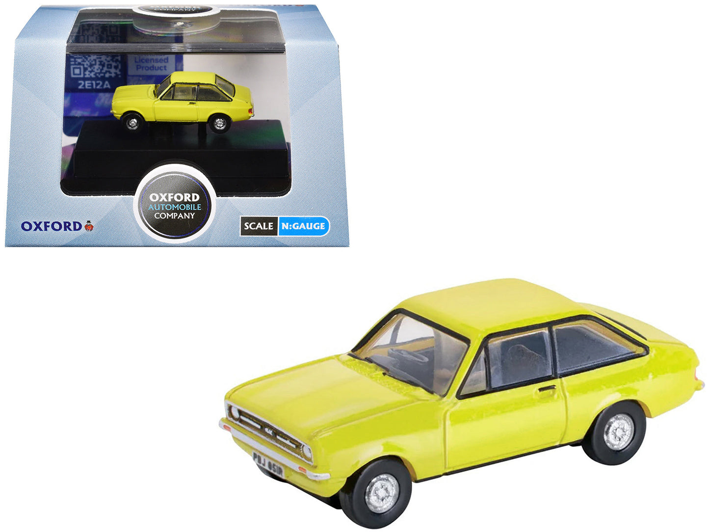 Ford Escort Mk2 RHD (Right Hand Drive) Signal Yellow 1/148 (N) Scale Diecast Model Car by Oxford Diecast  free shipping USA