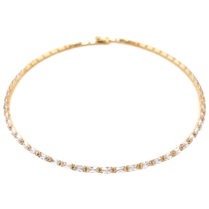 Baguette Choker Necklace by Jennifer Miller Jewelry