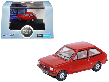 Ford Fiesta Mk1 RHD (Right Hand Drive) Venetian Red 1/148 (N) Scale Diecast Model Car by Oxford Diecast  free shipping USA