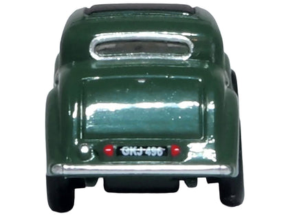 Jaguar SS RHD (Right Hand Drive) Suede Green with Black Top 1/148 (N) Scale Diecast Model Car by Oxford Diecast