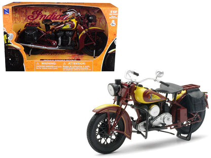 1934 Indian Sport Scout Bike 1/12 Diecast Motorcycle Model by New Ray  free shipping USA