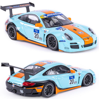 NSR Porsche 997 GT3 #20 Gulf Le Mans 24h 2017 Anglewinder 1/32 Slot Car 0617AW