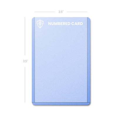 Sports Toploader - Numbered Card - 35pt