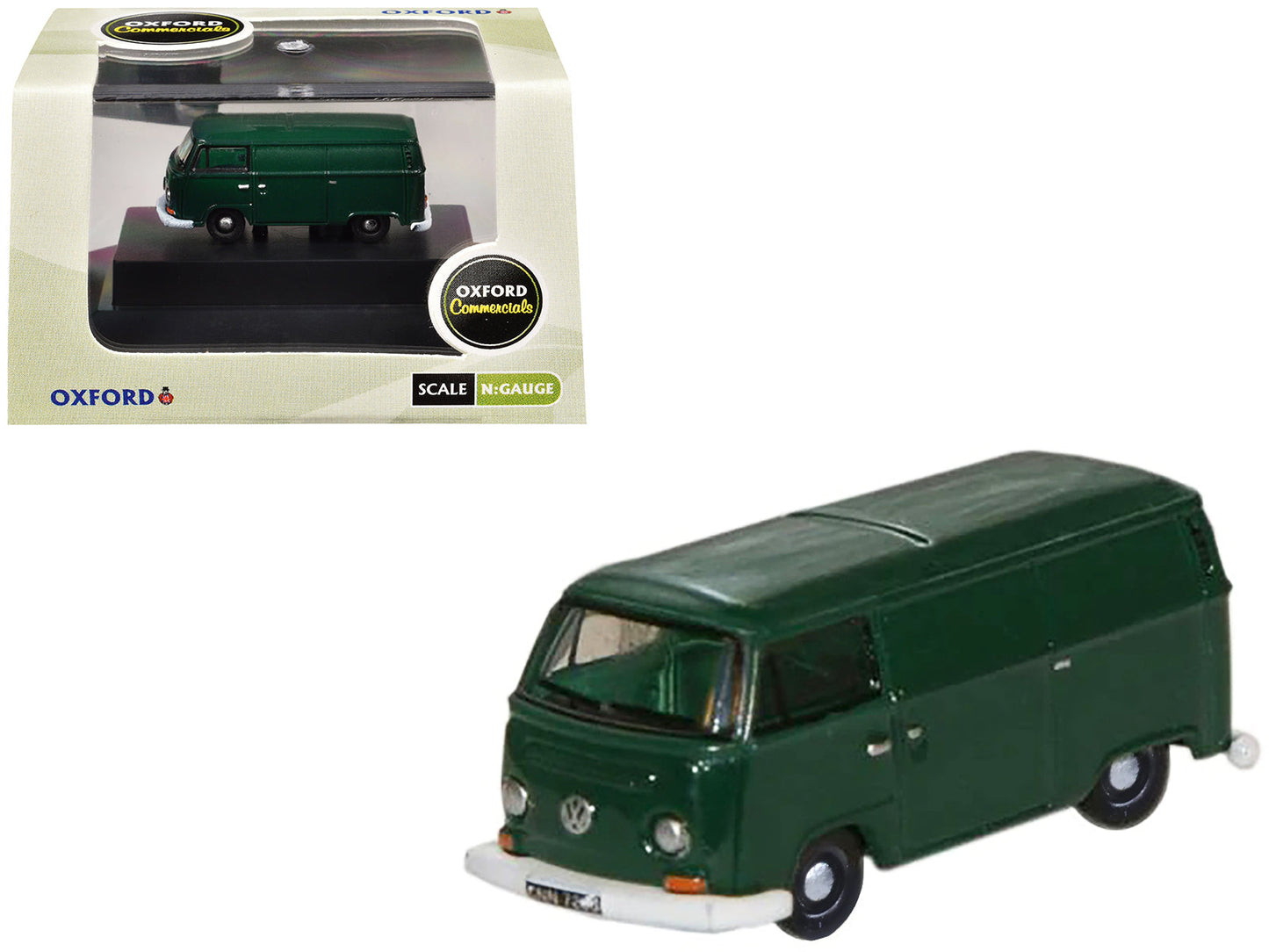 Volkswagen T2 Van Peru Green 1/148 (N) Scale Diecast Model Car by Oxford Diecast  free shipping USA