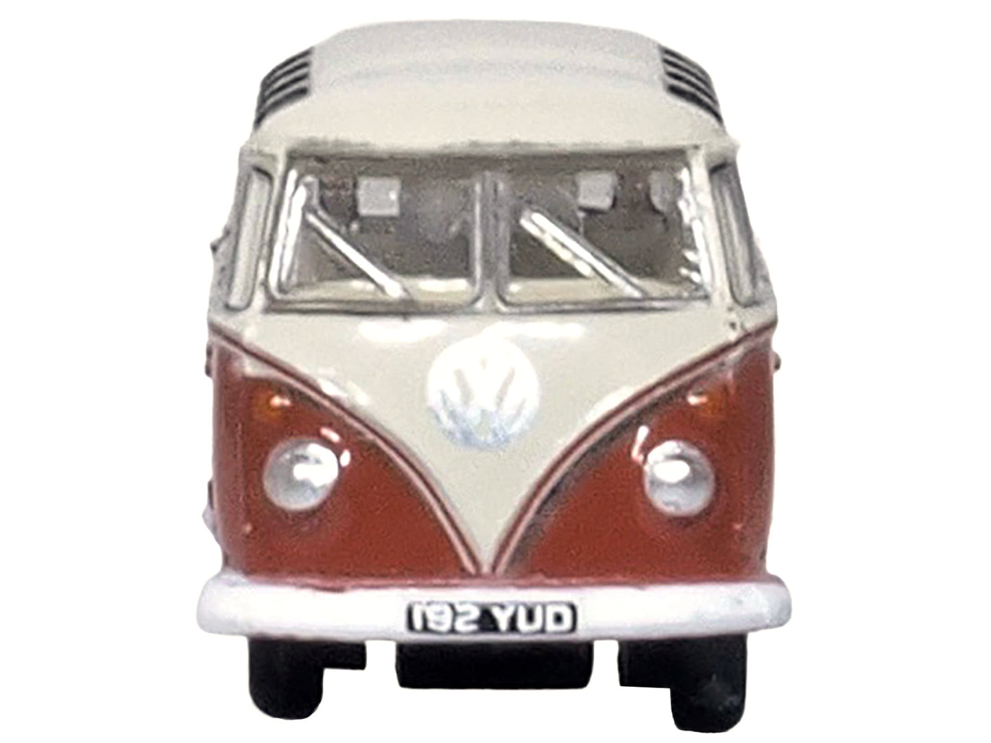 Volkswagen T1 Samba Bus Sealing Wax Red and Gray 1/148 (N) Scale Diecast Model Car by Oxford Diecast