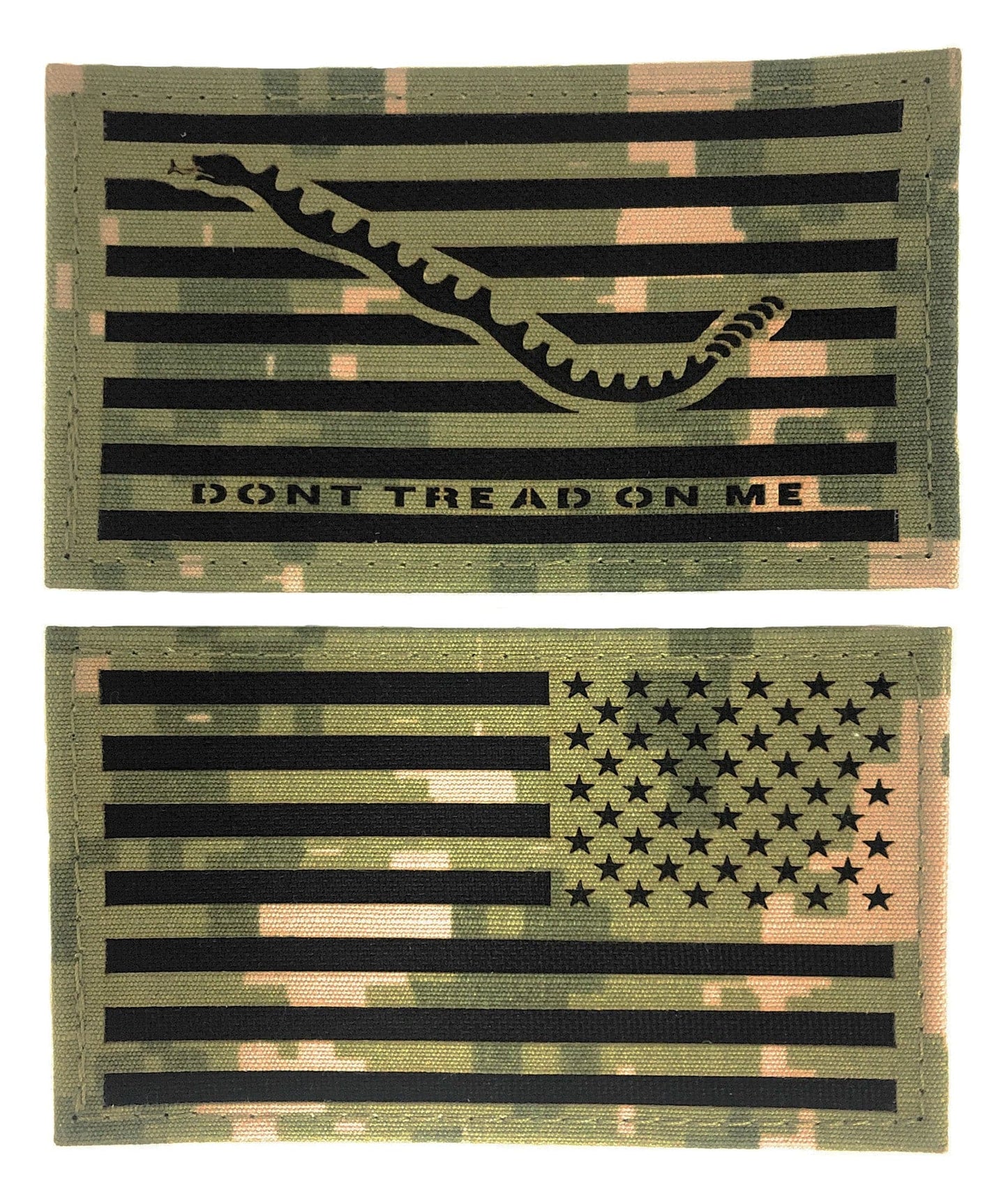 U.S. Navy NWU Type III Laser Cut Don't Tread On Me Patch with Reverse Flag