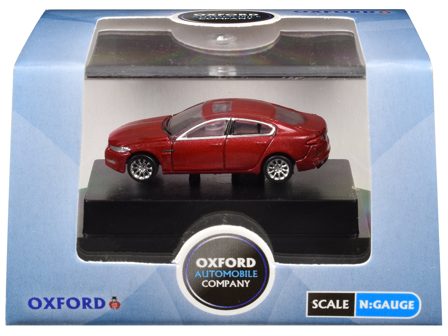 Jaguar XF RHD (Right Hand Drive) Carnelian Red 1/148 (N) Scale Diecast Model Car by Oxford Diecast  free shipping USA