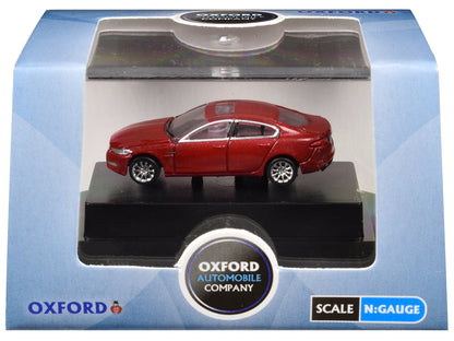 Jaguar XF RHD (Right Hand Drive) Carnelian Red 1/148 (N) Scale Diecast Model Car by Oxford Diecast  free shipping USA