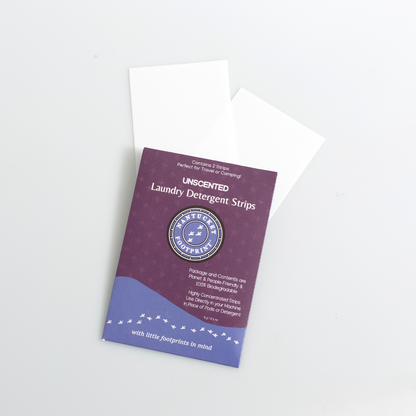 Travel Laundry Detergent Strips - 2 Strip Packs - Set of 6 - (12 Total Strips) by Nantucket Spider & Nantucket Footprint