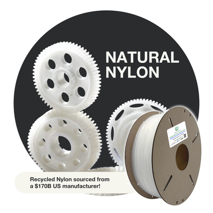 Natural: Recycled Nylon 12 (PA12)
