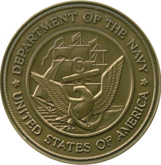 Military Service Medallions in Solid Brass Set of 6 Medallions.