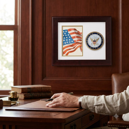 United States Navy Vertical Picture Frame by Flags Connections
