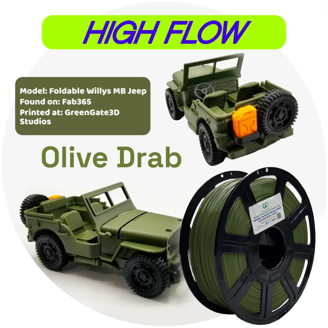 Olive Drab: Recycled PET-G