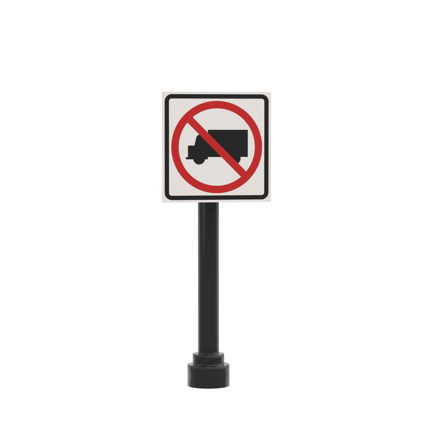 No Deliveries Sign - Custom Printed 2x2 Tile - Made Using LEGO® Parts