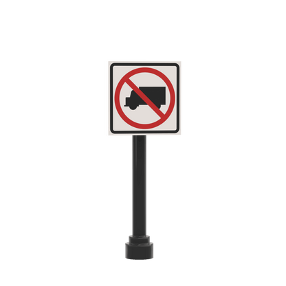 No Deliveries Sign - Custom Printed 2x2 Tile - Made Using LEGO® Parts
