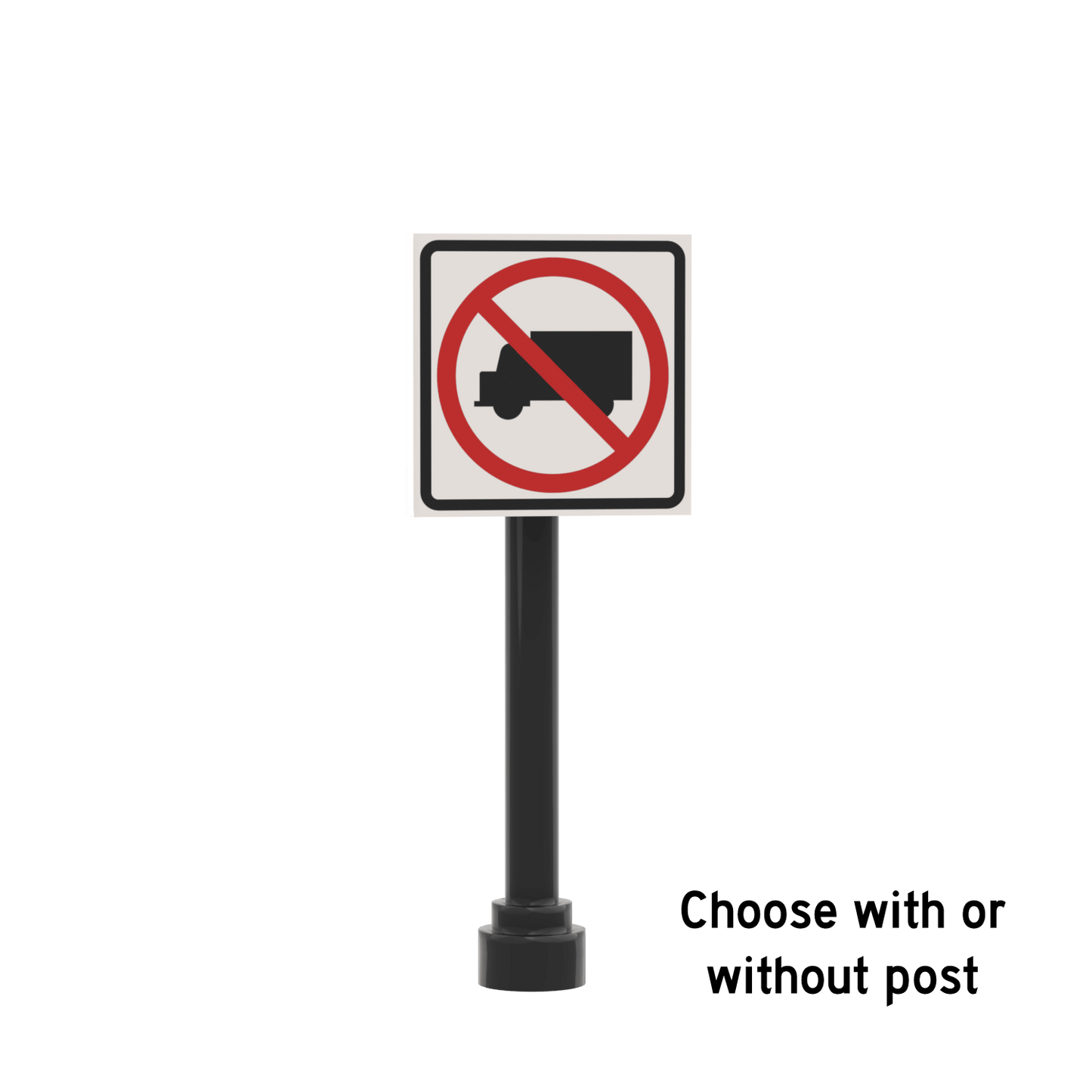 No Deliveries Sign - Custom Printed 2x2 Tile - Made Using LEGO® Parts