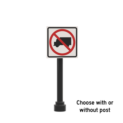No Deliveries Sign - Custom Printed 2x2 Tile - Made Using LEGO® Parts