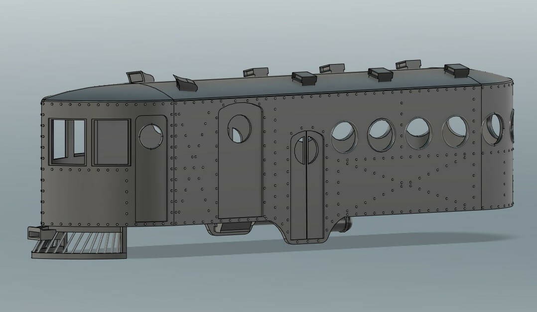 SJP-BS01 On30 Mckeen railcar