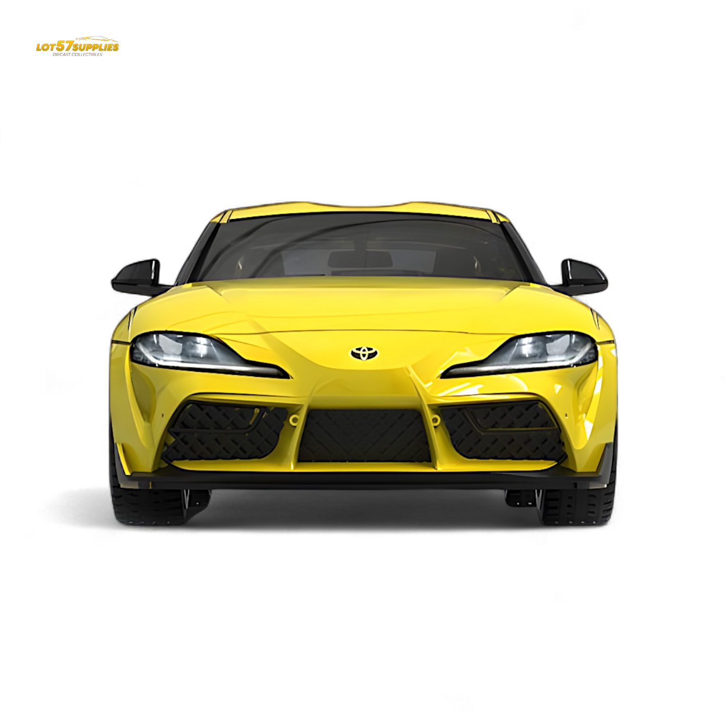 OM Model Toyota supra A90 Initial D MT GHOST in Yellow 1:64