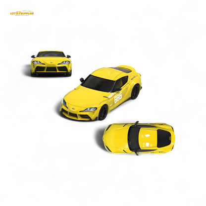 OM Model Toyota supra A90 Initial D MT GHOST in Yellow 1:64