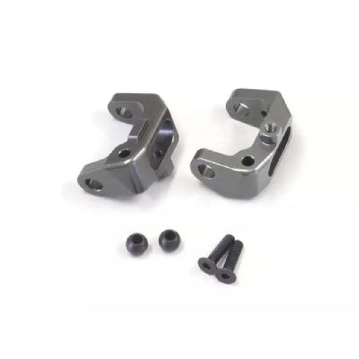 Kyosho OTW116GMC Optima Aluminum Front C-Hubs (Gunmetal) (2)