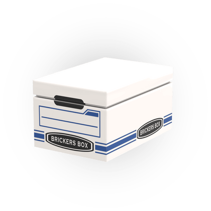 Office File Box (White )- Minifig Scale Custom Set - Made Using LEGO® Parts