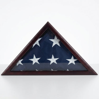 Flag Connections Officers Flag and Display Case, 5 by 9.5-Feet, Cherry