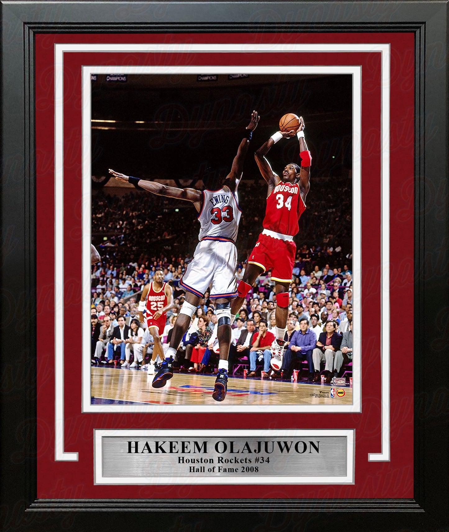 Hakeem Olajuwon in Action Houston Rockets 8" x 10" Framed Basketball Photo