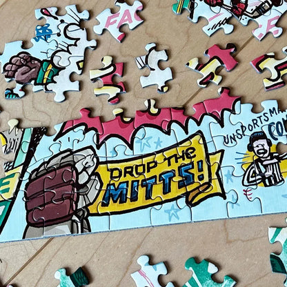 Old Time Hockey "Something's Amiss!" 1000 Piece Jigsaw Puzzle PuzzleTwist