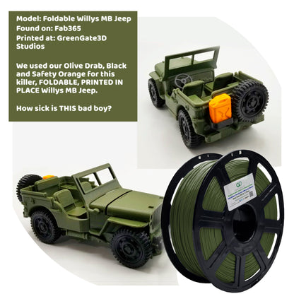 Olive Drab: Recycled PET-G