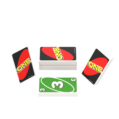 "One" Card Game Set - Custom Printed 1x2 Tiles - Made with LEGO® Parts