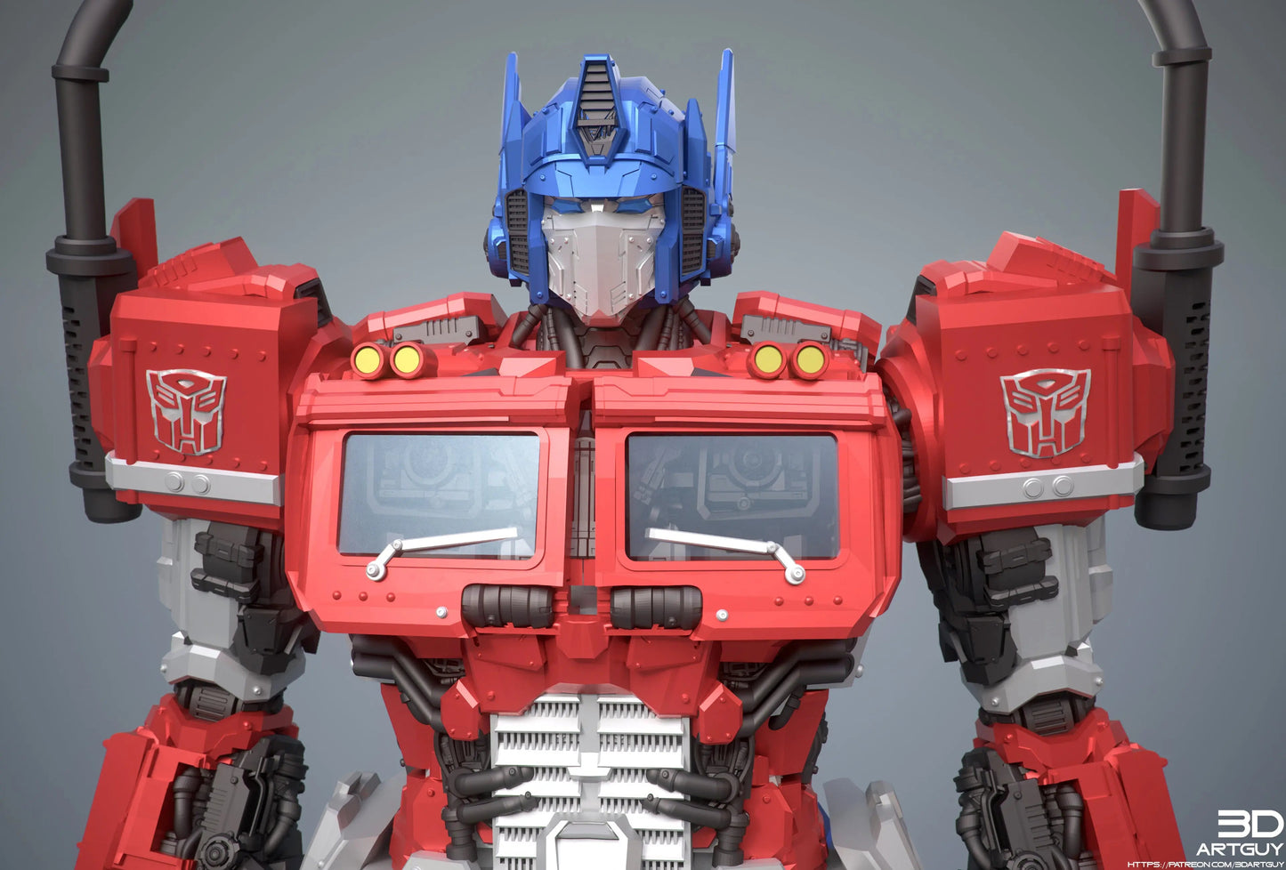 Optimus Prime by 3DArtGuy 28/32mm scale, 50mm or 100mm, Miniature War Gaming Figure, Transformer
