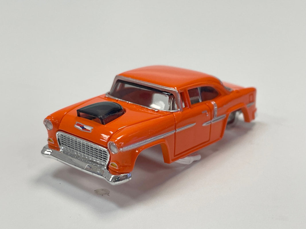 Auto World Exclusive 1955 Chevy AFX Xtraction Orange HO Slot Car Body
