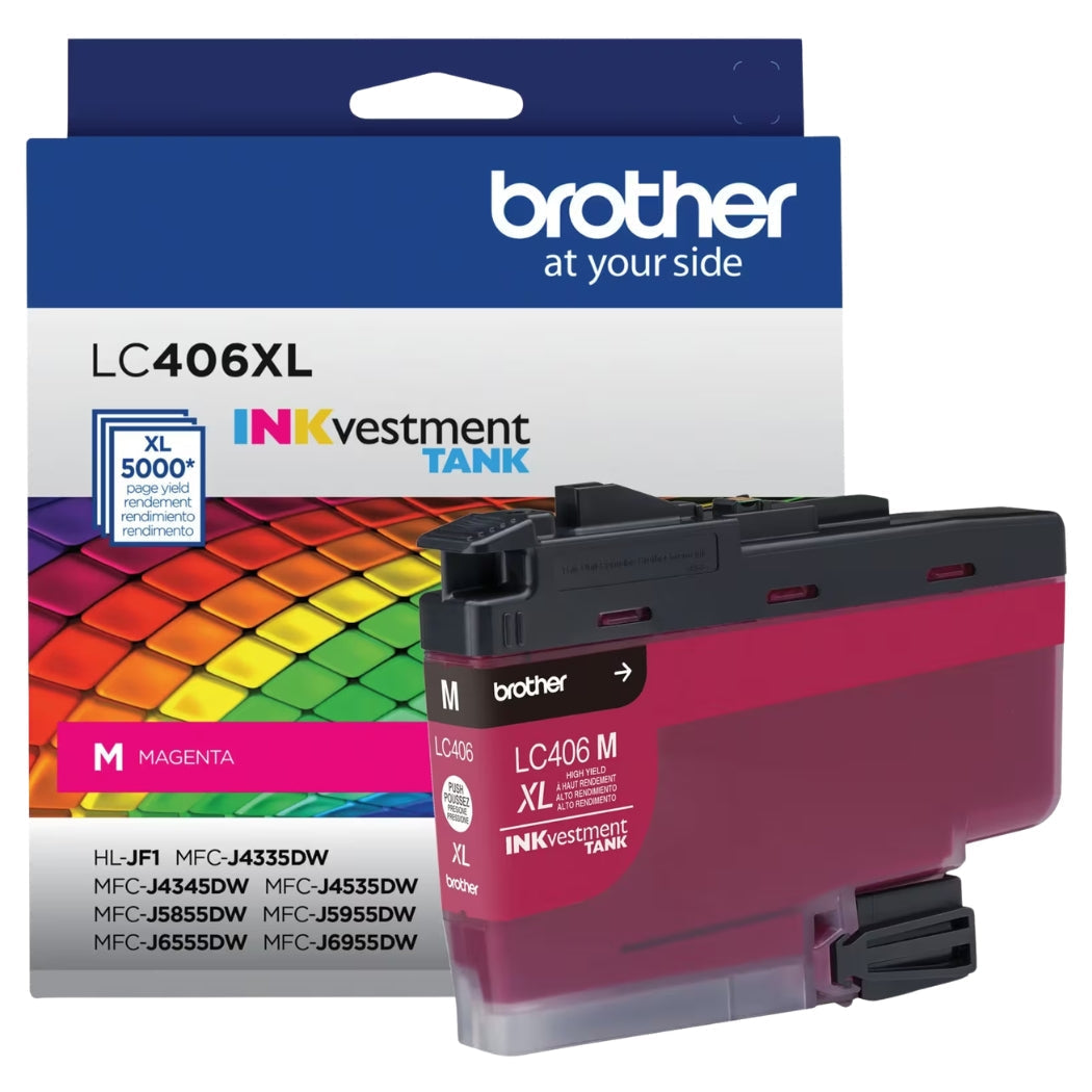 New, Pre-Owned - Brother LC406XL High Yield Magenta Ink Cartridge