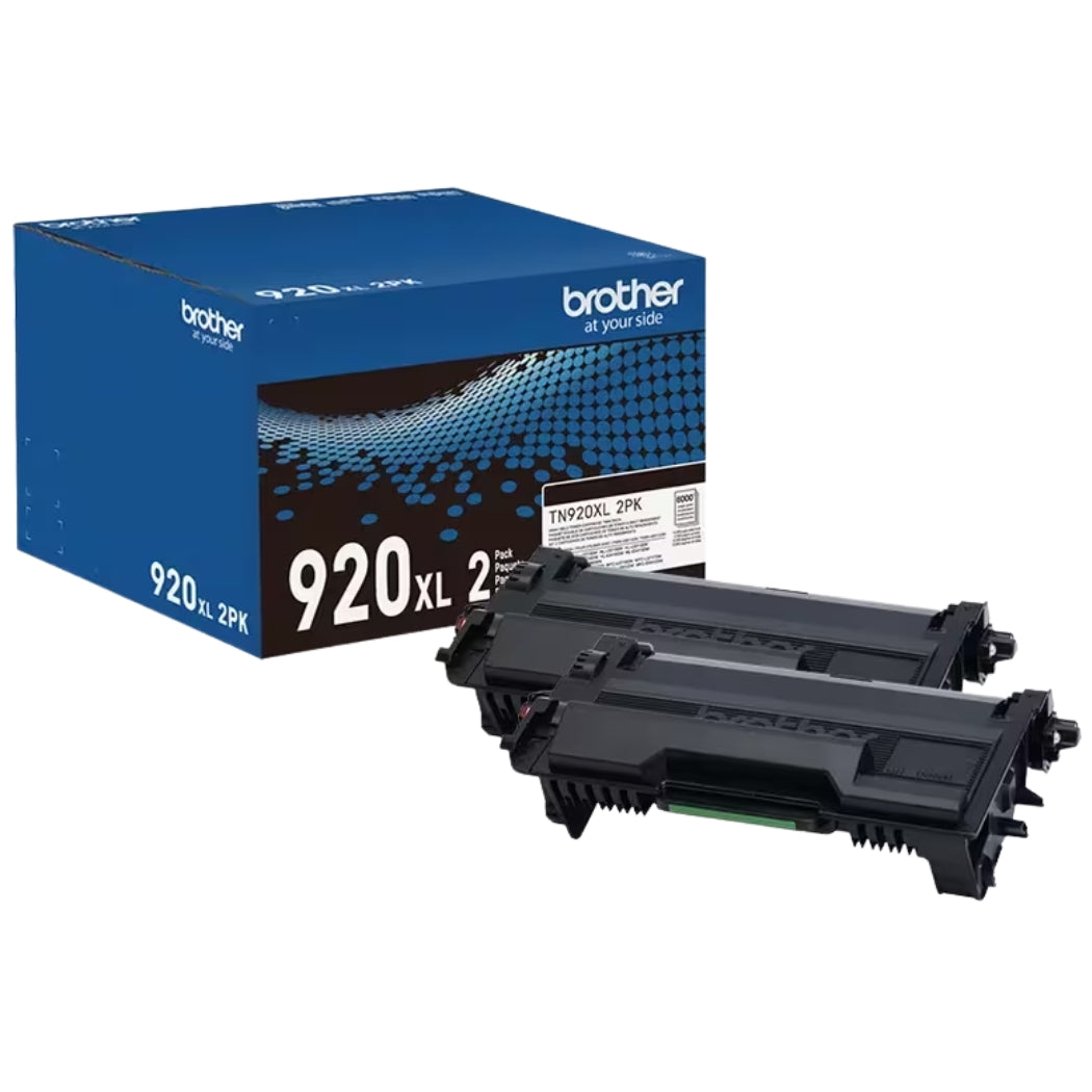 New, Pre-Owned - Brother TN-920XL High Yield Black Toner Cartridge- 2-Pack