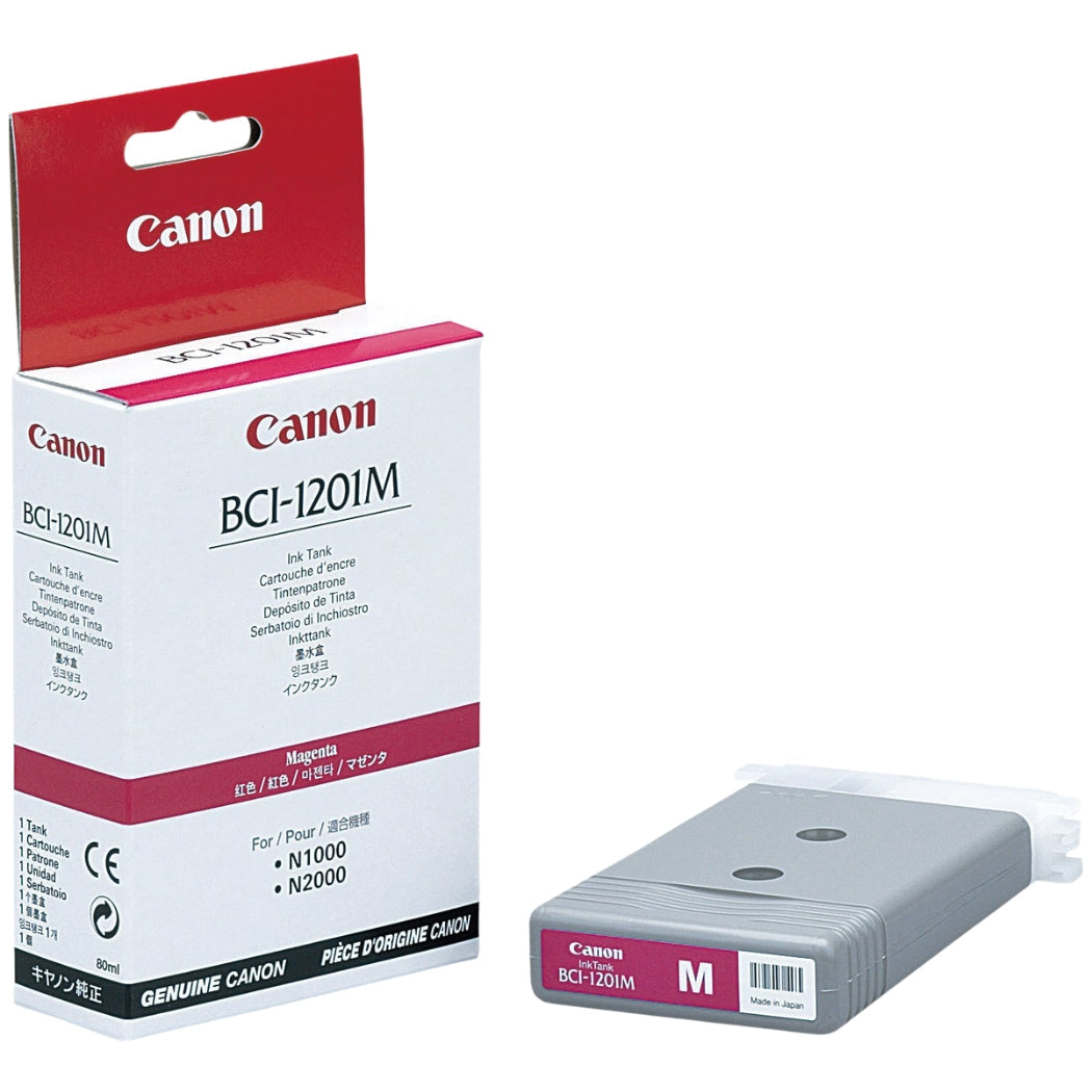 New, Pre-Owned - Canon BCI-1201M Magenta Ink Cartridge